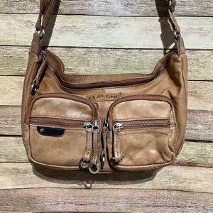Flakone Brown Leather Crossbody